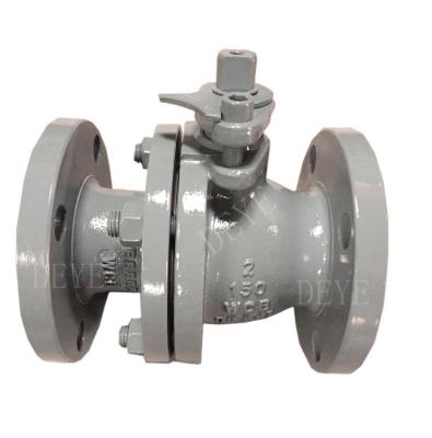 China API600 Industry B16.34 Flanged ANSI WCB Split Carbon Steel 2pc Ball Valve for sale