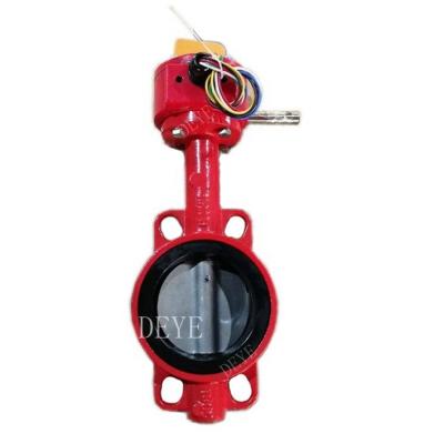 China General Industrial Fire Signal Cast Ductile Iron Butterfly Valve for sale