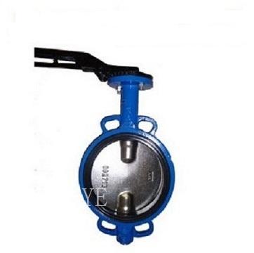 China General Cast Iron Wafer Butterfly Valve For Water With Aluminum Lever for sale