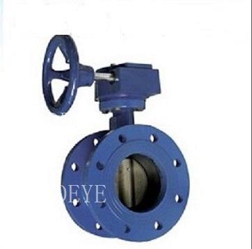 China GG25 GGG50 General Double Flanged Butterfly Valve With PN10 PN16 for sale