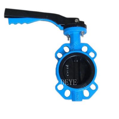 China General Full Rubber Coated Disc Heavy Duty Butterfly Valve With Aluminum Lever for sale