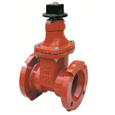 China Ductile Iron 250LBS AWWA Resilient Seat Gate Valve With Ends MJX MJ for sale