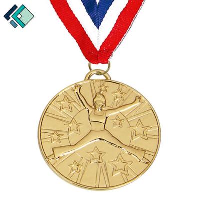 China Europe Design Your Own Custom Creative Logo Dance Competition Metal Embossed Medals Winner Award Zinc Alloy Medal for sale