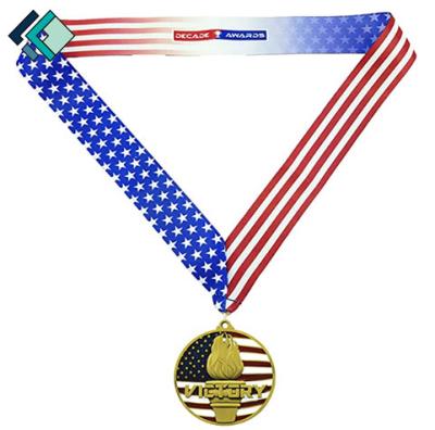 China High Quality Award Medals Europe Metal Sports Competition Medals Zinc Alloy Prize For Children Custom Gold Medal for sale