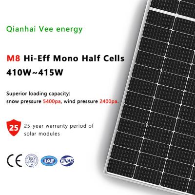 China Solar module New 410W 415W black solar module solar panel solar photovoltaic module for sale