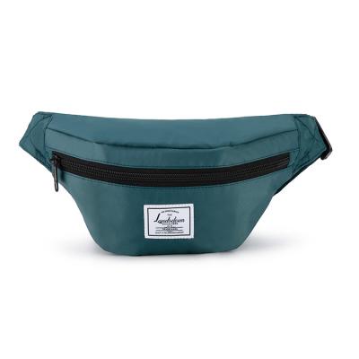 China Custom Cheap Waterproof Portable Travel Water Proof Polyester Logo Outdoor Waist Bag for sale