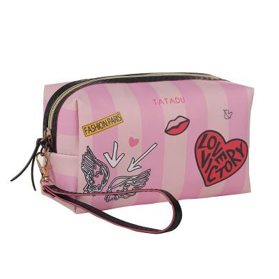 China 2020 Fashion Manufacturers OEM Wholesale Custom Lady Makeup Bag Prints Logo Cosmetics Bag for sale