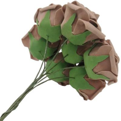 China Wholesale chic PE foam handmade foam flower rose artificial flowers for wedding accessories artificial flower for sale