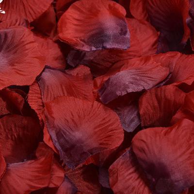 China 1000PCS Artificial Flower Silk Rose Petals Flower Girl Scatter Petals For Wedding Aisle Centerpieces Table Confetti Gifts for sale