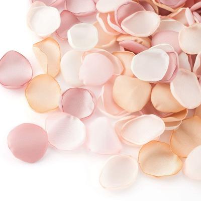 China Wedding Scatter Bridesmaid Artificial Flower Petals Silk Rose Petals 200pcs Petals For Wedding Table Centerpieces Mix for sale