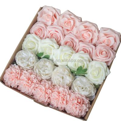 China Chic Roses Flowers PE Artificial Foam Flower Artificial Foam Rose For Wedding Decoration for sale