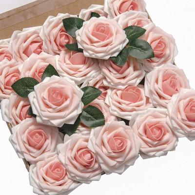 China Beautiful DIY Colorful Peach Rose Heirloom Roses Artificial Flowers Wedding Wedding Bouquets Centerpieces Arrangements Baby Shower Home Decorations for sale