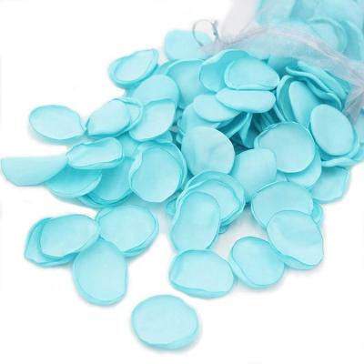 China Wedding 200Pcs Silk Satin Rose Petals for Weddings Tiffany Blue Rose Decorations Great for Wedding Party Bridal Shower Decor Bridesmaid for sale