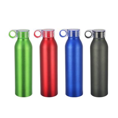 China Wholesale Custom 650ml Business Electroplate Aluminum Sports Drink Water Bottle Water Bottle for sale