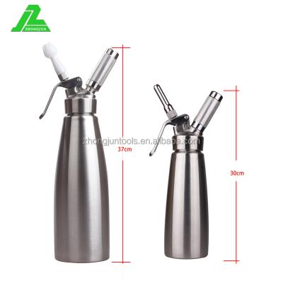 China Viable Professional Whipped Cream Dispenser Stainless Steel You Get 3 Decorating Nozzles Cream Whipper for sale