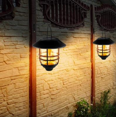 China Garden Outdoor Solar Wall Lantern Hanging Lantern Light Waterproof Solar Wall lamps for Front Porch for sale