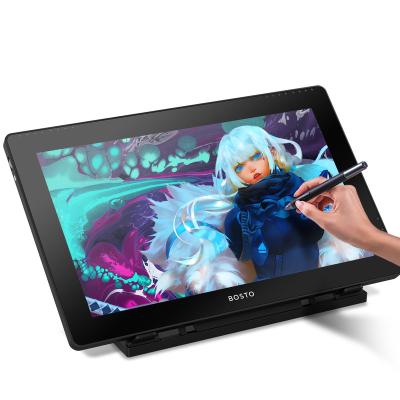 China Custom Logo Drawing Tablet 15.6 Inch Graphics Drawing Monitor Pen Display with BOSTO 16HD 15.6