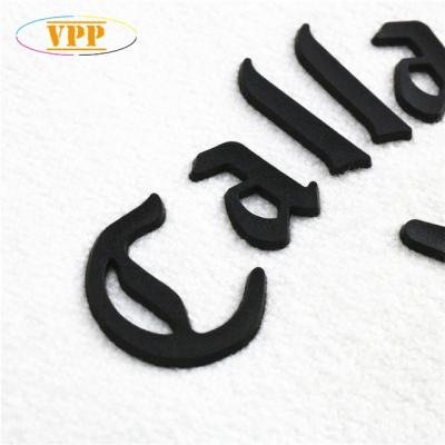 China People Art Iron On Custom Name Logo Label Heat Transfers 3D Silicone Rubber For T Shirts for sale