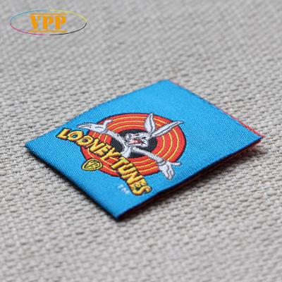 China Sustainable Clothing Labels Custom Fabric Woven Labels Sew On Labels Garment Labels Excellent Quality Free Design. for sale