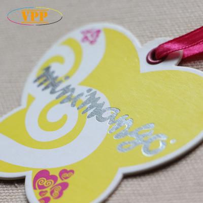 China Viable Custom Heavy Paper Tags, Swing Die Cut Tags, Irregular Shaped Clothing Tags. for sale