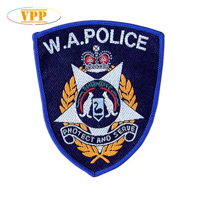 China professional 3D factory for Police Uniform Woven Patch Logo for sale