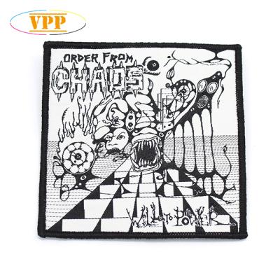 China 3D China factory clothing iron on Logo Woven Patch for jeans for sale