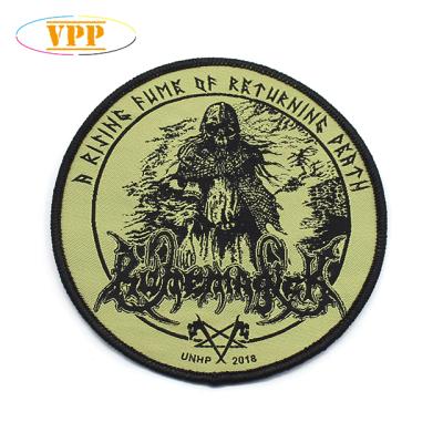 China wholesale custom 3D manufacture custom woven patch design embroidered iron on patch for sale