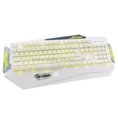 China ABS For Top Cover Professional High End Sense Outstanding Tactile Touch Wired Gaming Keyboard With Colorful LED Backlight for sale