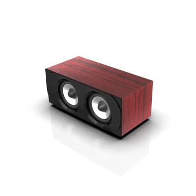 China No Wired High Quality Wooden High Fidelity Speaker 3D Home Theater Retro Radio Speaker for sale