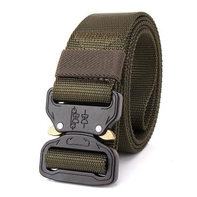 China Sports Outdoors Multi-Function Tactical Buckle Custom Luxury Belt Nylon Canvas Waist Belt Wholesale Outdoor Non-Slip Belt Designer for sale