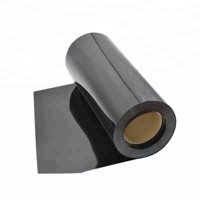 China Vacuum Forming Plant PVC Plastic Film 0.7 Mm Black Roll Sheet PVC For Thermoforming Tray Packing for sale