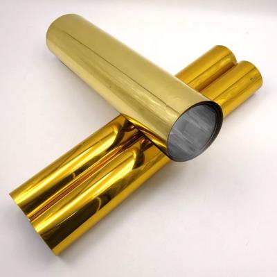 China Heat Insulation 0.5mm Gold Color PVC Rigid Plastic Sheet For Thermoforming for sale