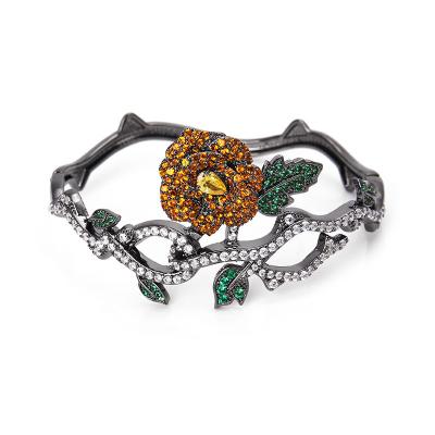 China Charm A.C.A. Zircon Flower Bracelet Trendy Luxury Bracelet for sale