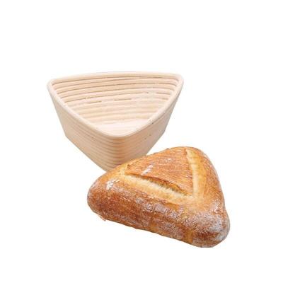 China European Style Triangular Oval Rattan Fermentation Rattan Bread Bag Mold Fenghe Rili Soft European Bread Basket for sale