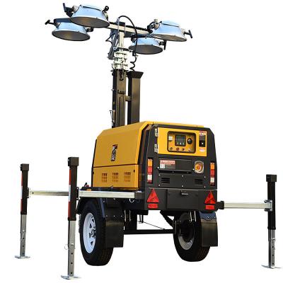 China Construction Light Tower Diesel Generator Illumination System Portable Light Tower for sale