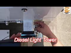 mobile diesel powered light towers 6kw/50hz 7.5kw/60hz telescopic lighting tower