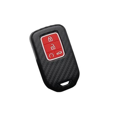 China Card holder CARBON plastic cover for Honda car key protect high quality for civicFit/XRV/Fit/VEZEL/JADE/COMPETITION/15CRV for sale