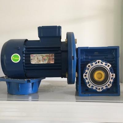 China drip-proof three phase ac worm gear motor with brake, high torque, 90% effciency, NMRV63 gearbox for sale