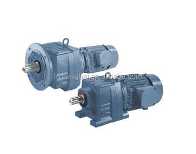 China Cast Iron Housing R Series Gear Reducer Integrated Helical Gearbox For Converter Mixer for sale