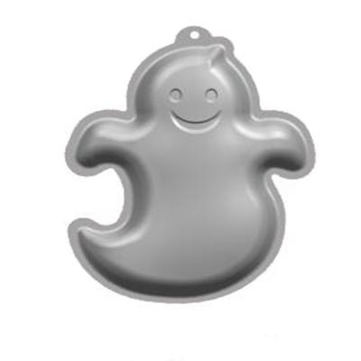 China New Sustainable Design 3D Halloween Festival Ghost Form Aluminum Cake Pan for sale