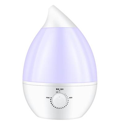 China 220V Household Water Drop Shape 4L Capacity Cool Mist Air Ultrasonic Humidifier Led Night Light Aroma Mist Diffuser for sale