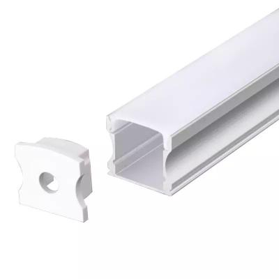 China Decorations 45 degree corner aluminum profile led strip diffuser opal cover lightweight aluminum profile for led aluminum profile for sale