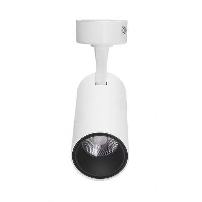 China Modern CRI 90 12W 15W 24degree Black Color Integrated LED Track Light With Lens For Show Retail Stores Gallery for sale