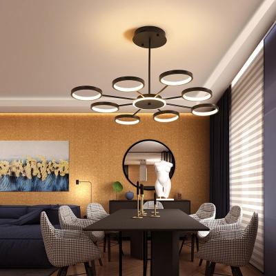 China Modern White Glass Bubble Ball Bedroom Lighting Modern Chandelier Pendant Light for sale