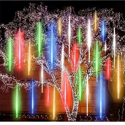 China Indoor Decor 8Tubes 288LED Rain Drop Lamp Rain Lights Outdoor Snow Christmas String Light For Holiday Tree Wedding Party Thanksgiving for sale