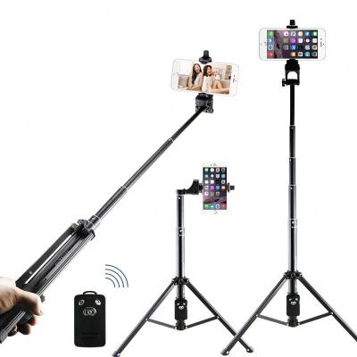 China L05 Multifunctional Carbon Fiber Stick Wireless Selfie Tripod with Wireless Remote 4 in 1 for Mobile Phone for sale