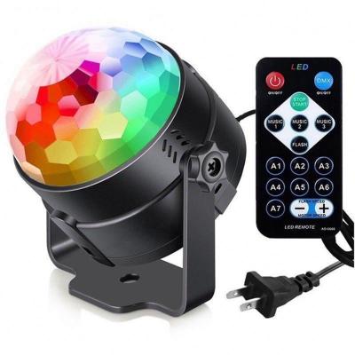 China Portable KTV 3W Seven Color Round Panel Light Bulb Lamp LED Indoor Outdoor Speaker Light for sale