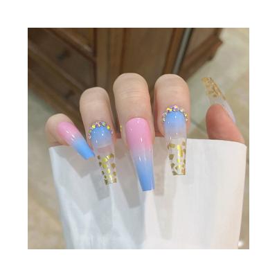 China Salon Effect Design Ladies Wholesale New Custom Nail Supplies Acrylic Press On Nails for sale