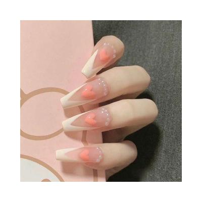 China Fashion Cheap Design Products Nail Salon Effect Sale Ladies Artificial Nail Set for sale