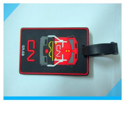 China 100% manufacturer top 10 quality 3D PVC Baggage Tag for sale